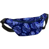 Сумка на пояс бананка Bumbag Листья папоротника 27x16 см (BB_19A018_TSI)