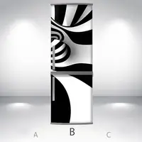 Самофіксуюча наклейка  на холодильник магнітна, 200 х 60 см, Лицева