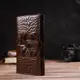 Оригинальное женское портмоне из натуральной кожи с тиснением под крокодила CANPELLINI 21848 Коричневое