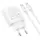 Адаптер сетевой HOCO Direct charger C142A (Type-C to Type-C set) |1USB/1Type-C, 20W/3A, PD/QC|