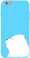 Чехол-накладка TOTO Matt TPU 2mm Print Case Apple iPhone 6/6s #57 Bear Tongue Sky Blue