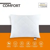 Подушка 40х40 см Comfort Standart IDEIA антиалергенна холлофайбер біла