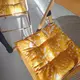 Подушка на стул с завязками, садовый текстиль Белые цветочки 40x40x4 см