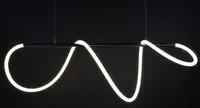 Люстра світлодіодна стельова LED світильник для квартири на стелю лед 27738 Чорний 54-84х35х150 см.