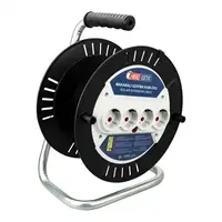 Кабельная катушка Horoz NEW без кабеля, 4 гнезда с заземлением 16A 250V