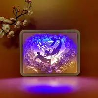 3D настольная картина-ночник "Чары русалки" 3DTOYSLAMP