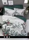 Турецкое Постельное Белье First Choice 3D Satin Palm Garden Oil Green 200х220см