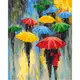 Картина по номерам "Цветной дождь" BS53048  Brushme 40х50 см