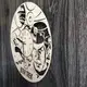 Бесшумные настенные часы из дерева «Звездный путь»