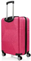 Малый пластиковый чемодан на колесах 45L GD Polo розовый