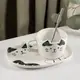 Чашка с ложкой и с блюдцем Котик черный 6858 200 мл