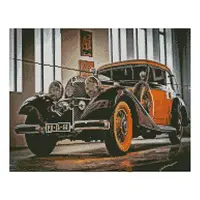 Алмазная мозаика Strateg FT30407 "Старинное авто" 40х50 см
