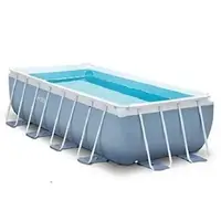 Бассейн каркасный Intex 400х200х100 см, 6836 л. Grey (115679)