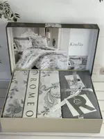 Poplin Kralia постіль з поплин. Євро розмір. Romeo home Туреччина.