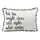 Подушка из мешковины с помпонами Hot tea bright stars cold nights white winter 45x32 см (43PHBP_22NG005)