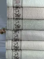 Vip cotton Ronesans махровые полотенца 70х140см., 6 шт/уп. CestepeТурция.