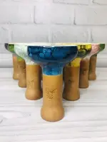 Чаша для кальяна M.R.T Bowls Classic - Желтая/черные разводы глянцевая
