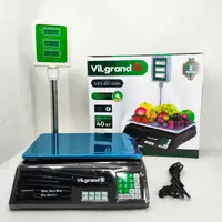 Торговые весы ViLgrand VES-6V-41W 40 кг с калькулятором и аккумулятором