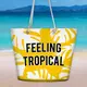 Пляжная сумка Malibu Feeling tropical 50х36х15 см (MAL_20J033)
