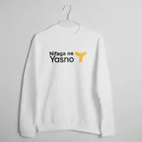 Свитшот "Yasno", Белый, XXL, английский