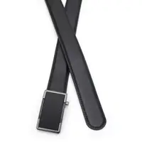 Кожаный мужской ремень с пряжкой автомат V1GKX15-black
