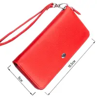 Жіночий шкіряний клатч для карток купюр та документів ST Leather 18931 Червоний