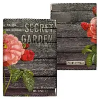 Обложка на паспорт Secret Garden розовый цветок (ткань)