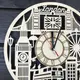 Концептуальные настенные часы из дерева «Лондон»