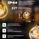 Ретро гирлянда уличная 75 лампочек 22.5 метра желтая G4075L