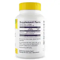 Витамины и минералы Healthy Origins Vitamin E 400 IU, 90 капсул