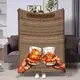 Плед 3D с пожеланиями для тестя Тест Золотые слова 17694 135х160 см