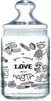 Банка для сыпучих продуктов Luminarc Club Love Pasta P6016 1 л