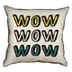 Подушка интерьерная из мешковины Wow wow wow 45x45 см 45PHB_JOY004