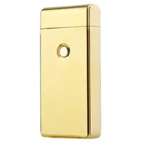 Электроимпульсная зажигалка SUNROZ 307 электронная аккумуляторная USB зажигалка Золотистый