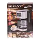 Кофеварка капельная Sokany CM-121E Cofee Maker 950W 1.5l электрокофеварка