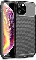 Чехол-накладка Ipaky Carbon Fiber Series/Soft TPU Case Apple iPhone 11 Pro Max Black