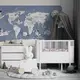 Детская интерьерная наклейка карта 150х98см 408215