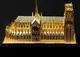 Металлический 3D конструктор Собор Парижской Богоматери с подсветкой 115×45×70 мм — сборная модель Нотр Дам де Пари