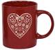 Кружка Ardesto Heart AR3074R 320 мл красная