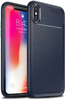 Чехол-накладка Ipaky Carbon Fiber Series/Soft TPU Case Apple iPhone X Blue