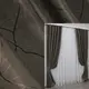 Комплект готових штор, лен рогожка, коллекция "Саванна". Цвет какао. Код 631ш 1 (2шт. 1х2,7м.)