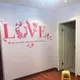 Акриловая 3D наклейка "Love" красная роза
