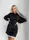 Теплое платье AO095 Черное Oversize XL-3XL