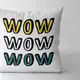 Подушка c принтом габардиновая Wow wow wow 50x50 (5P_CASA032)