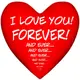 Подушка сердце I love you forever! and