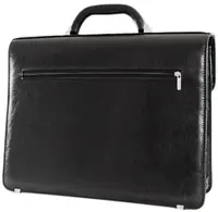 Діловий портфель з еко шкіри Jurom 0-37-111 чорний