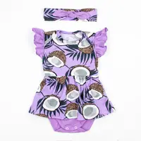 Боди платье с повязкой для новорожденных VioletNut