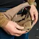 M-Tac сумка Companion Bag Large Dark Coyote, тактическая сумка на плече койот, военная сумка поясная, мужская