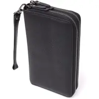 Интересный мужской клатч из натуральной кожи Vintage 23063 Черный
