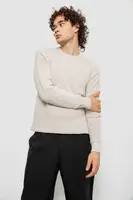 Свитер мужской однотонный, цвет молочный, 161R1040